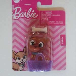 Mattel Barbie Puppy With Basket and Bone